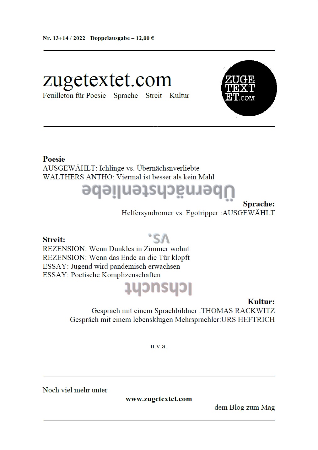 zugetextet_com Cover 13_14
