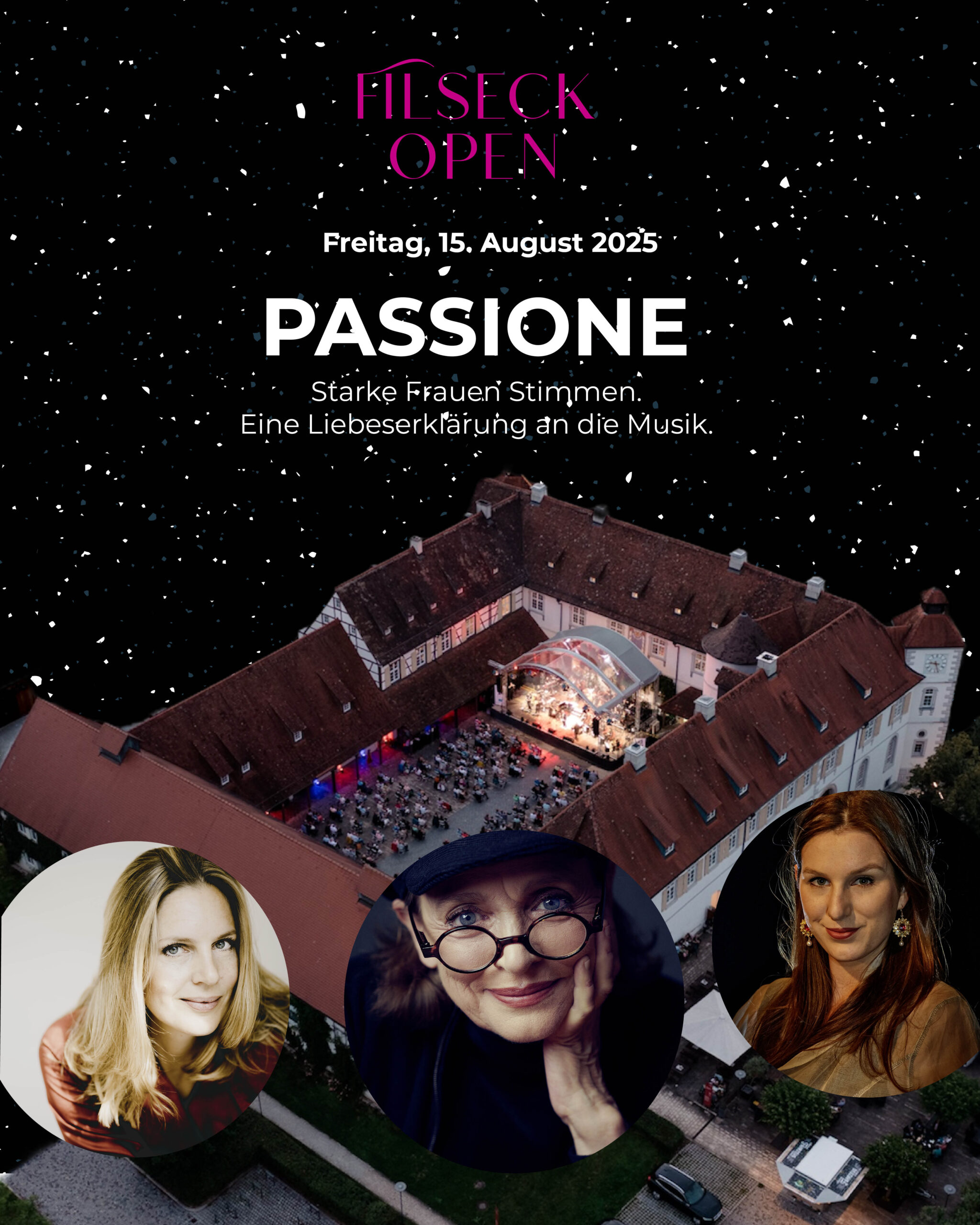 15.08.2025 – 20 Uhr: Schloss Filseck – PASSIONE – Eröffnung des Staufer-Fetivals mit Katharina Thalbach